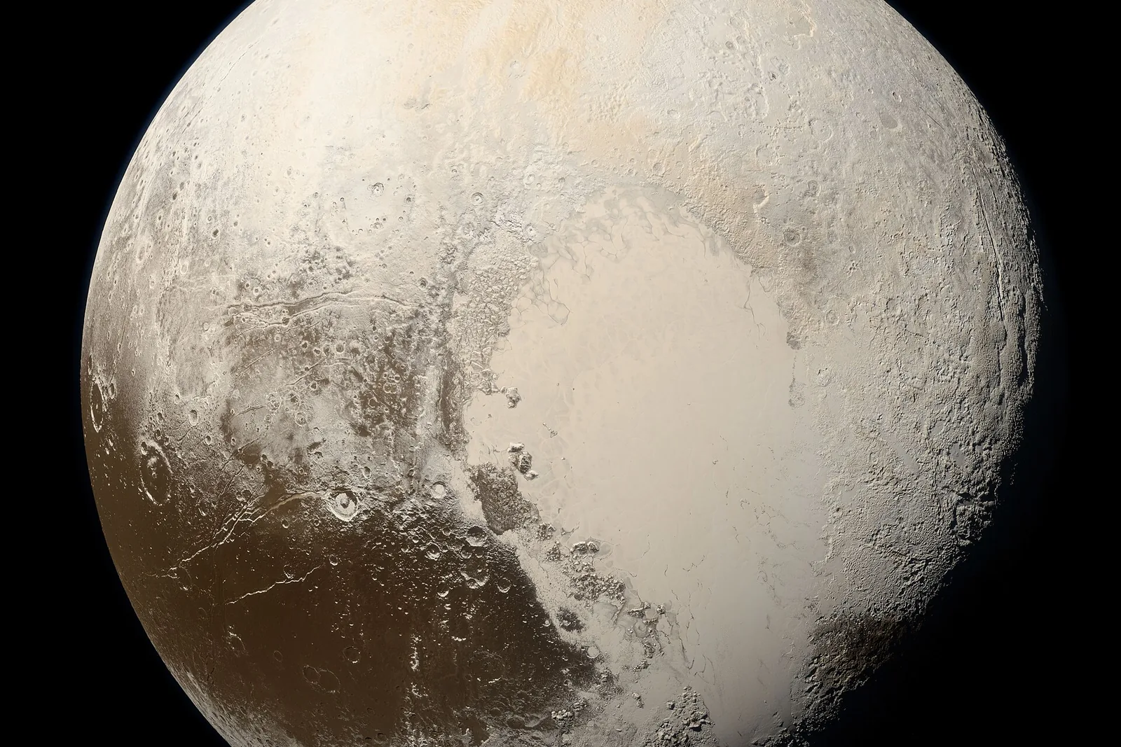 Pluto New Horizons -luotaimen todellisissa väreissä
